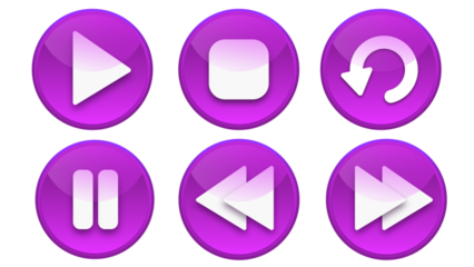 Video Button Purple Set