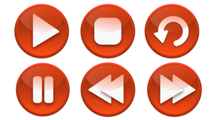 Video Button Red Set