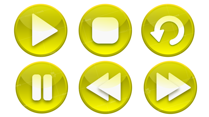 Video Button Yellow Set