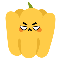 Yellow Bell Pepper Stickers