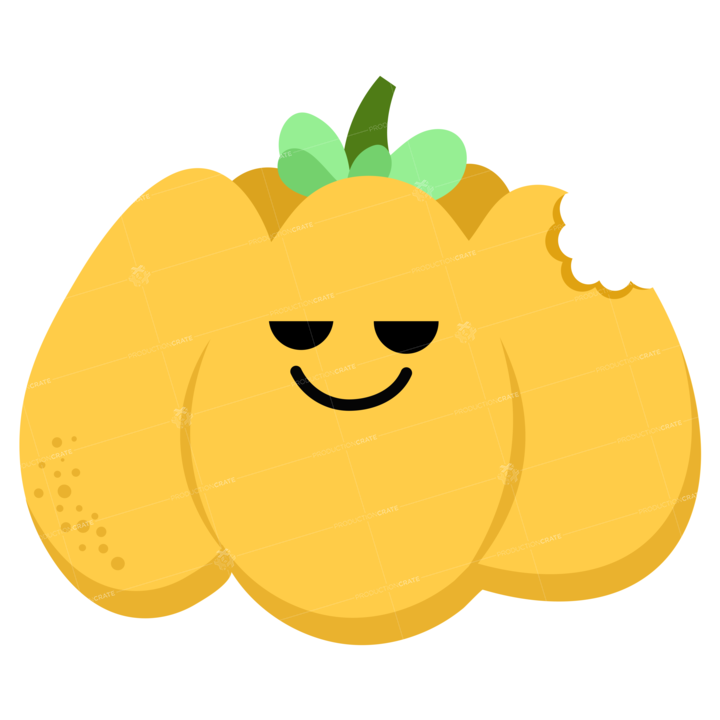 Yellow Pumpkin Sticker