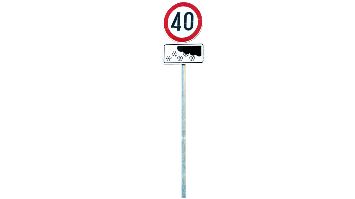 Signs Speed In Winter 1