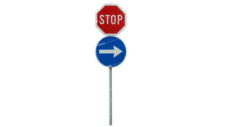 Signs Stop And Turn 1