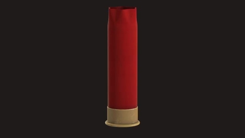 3D Model: 12GA Shotgun Shell Used