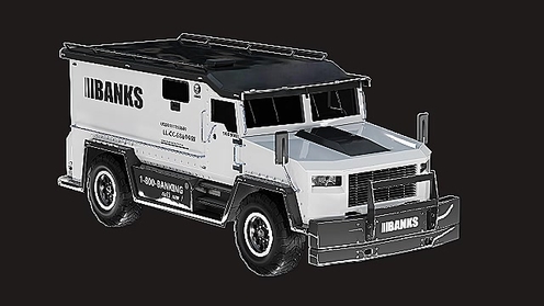 3D Model: Bank Truck