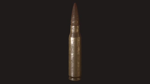 3D Model: Bullet 308 Rifle