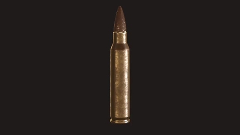 3D Model: Bullet 5 56 NATO