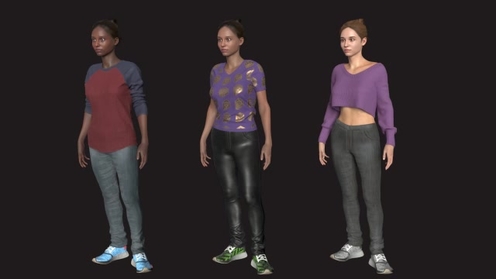 3D Model: Casual Outfits Female