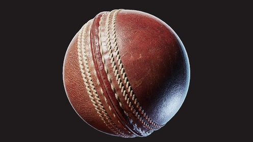 3D Model: Cricket Ball