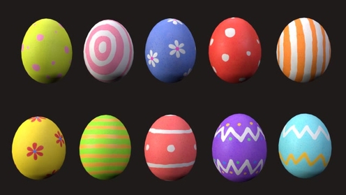 3D Model: Easter Eggs