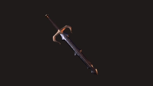 3D Model: Fantasy Barbarian Sword
