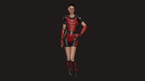 3D Model: Female Superhero