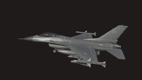 3D Model: Fighter Jet Modern