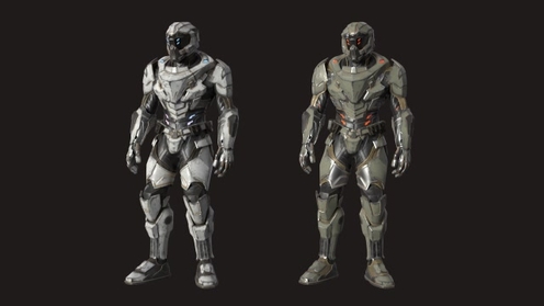 3D Model: Male Scifi Armor