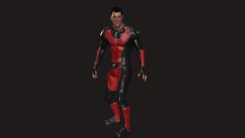 3D Model: Male Superhero