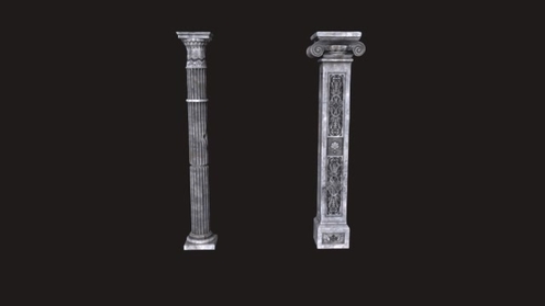 3D Model: Medieval Columns