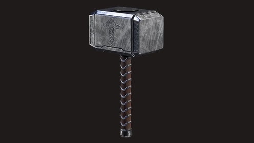3D Model: Mjolnir Hammer
