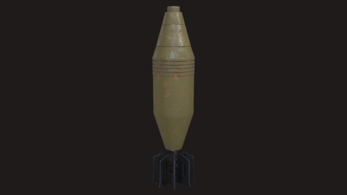 3D Model: Mortar Shell