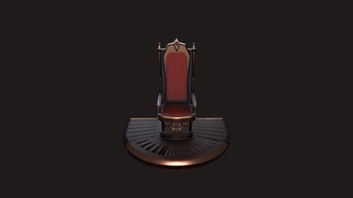 3D Model: Renaissance Throne