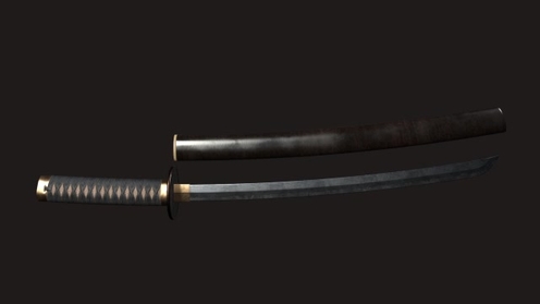 3D Model: Samurai Tanto
