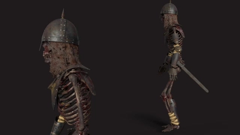 3D Model: Modular Skeleton Warriors Pack