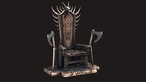 3D Model: Throne Horror