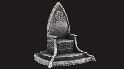 3D Model: Throne Medieval