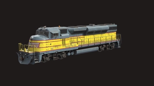 3D Model: Train Engine