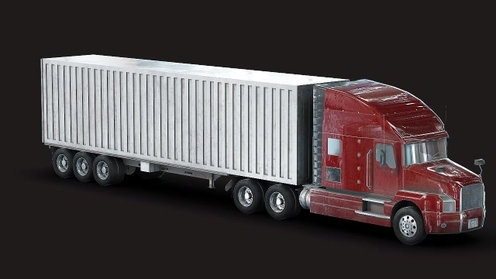 3D Model: Truck - Low Poly