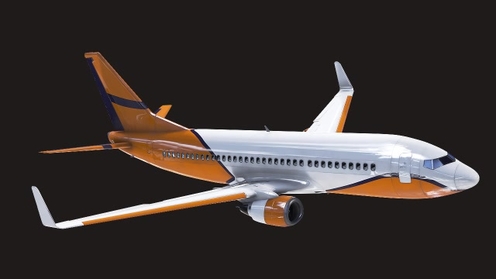 3D Model: Commercial Airplane