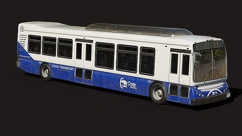 3D Model: Bus - Low Poly