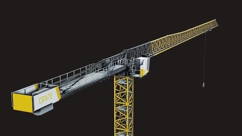 3D Model: Construction Crane - FBX Rig