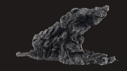 3D Model: Large Lava Rock Spire Peaks 02