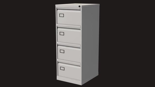 3D Model: Office Filing Cabinet