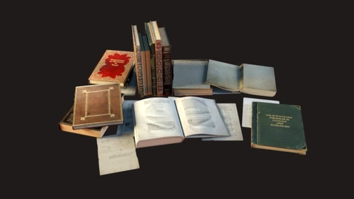 3D Model: Old Books Collection 1