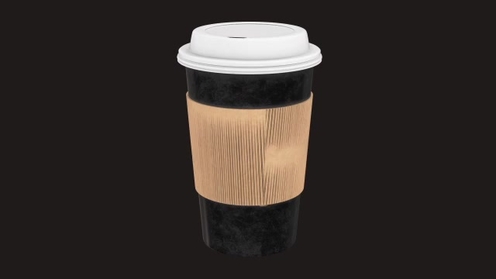 3D Model: Paper Cup Black
