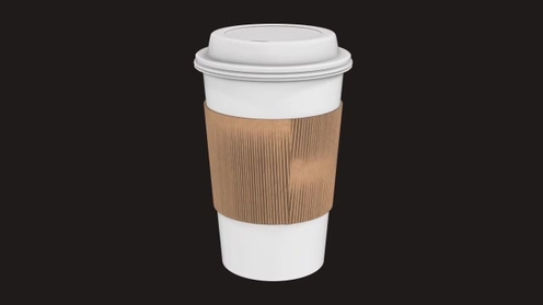 3D Model: Paper Cup White