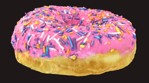 3D Model: Pink Donut Sprinkles