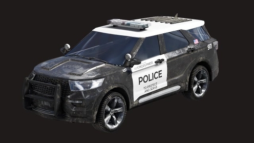 3D Model: Police Car 1