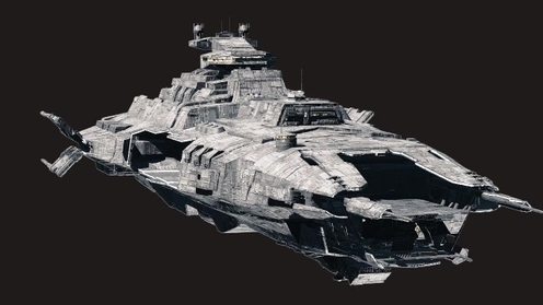 3D Model: Space Warship 1