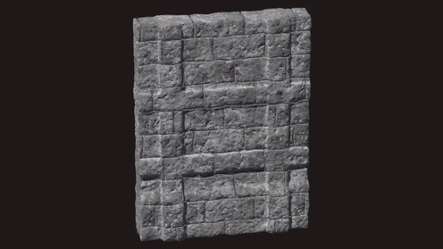 3D Model: Stone Large Wall 1