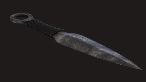 3D Model: Throwing Knife