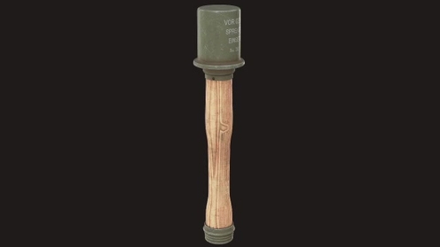 3D Model: WW2 M24 Stick Grenade